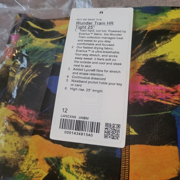 🛑SOLD🛑 Lululemon Wunder Train ContourFit High-Rise Tight 25" size 12 - Picture 5 of 7